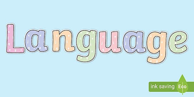 👉 Language with Letters Display Title (teacher made)