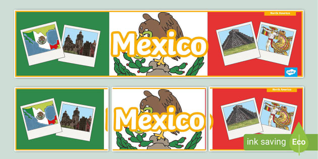 Mexico Flag Bunting (Teacher-Made) - Twinkl