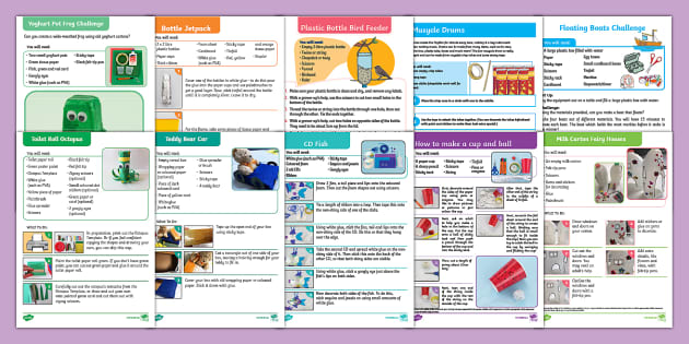 EYFS Recycling and Upcycling Activity Pack (teacher made)