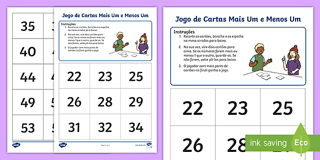 Jogo de Cartas - Uno Matemático - A partir do 7º Ano