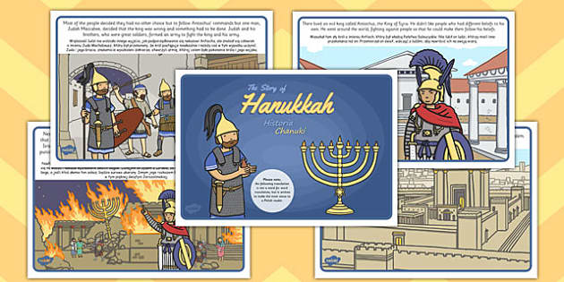 The Story Of Hanukkah Polish Translation - Twinkl