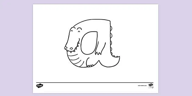 Printable Letter A Colouring Page Resources Teacher Made