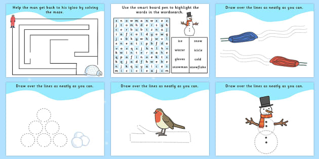 Winter Activity Pack IWB (teacher made) - Twinkl