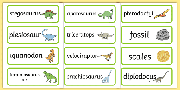 Descripto Dinos™ Vocabulary Game Boards