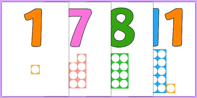 numbers with number shapes 0 20 display teacher made