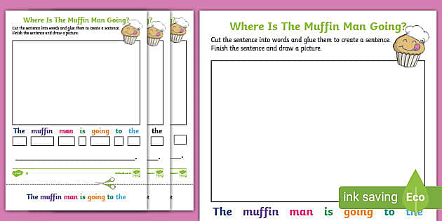 where-is-the-muffin-man-going-sentence-construction-writing