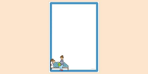 Bedtime Page Border | Page Borders | Twinkl (teacher made)