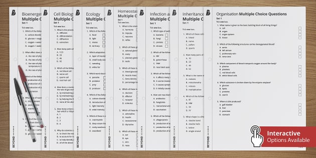 AQA GCSE Biology Multiple Choice Questions Revision Pack | Beyond