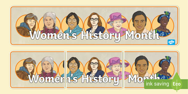 Women's History Month Banner (teacher made) - Twinkl
