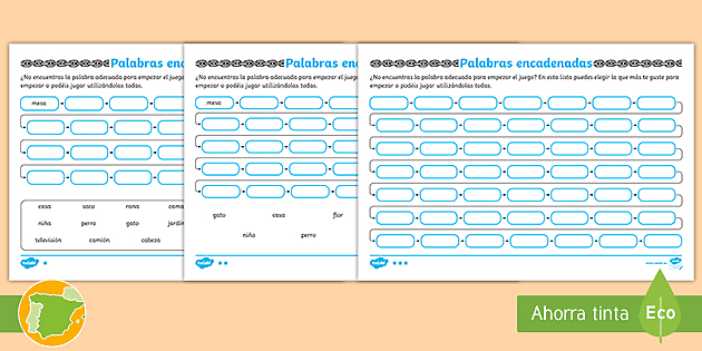 Juego Palabras Encadenadas