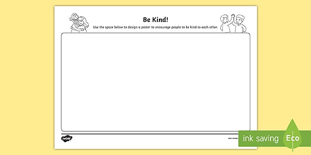 Design a Kindness Poster – Ideas for CfE Health & Wellbeing