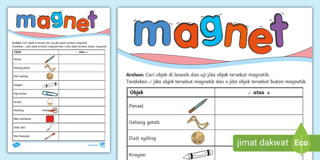 Lembaran Aktiviti Magnet (Lehrer gemacht) - Twinkl