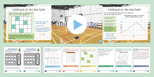 Wiskunde Ontsnapkamer-Speletjie (teacher made) - Twinkl