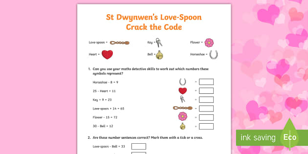 Crack the Code Worksheet / Worksheet (Teacher-Made) - Twinkl