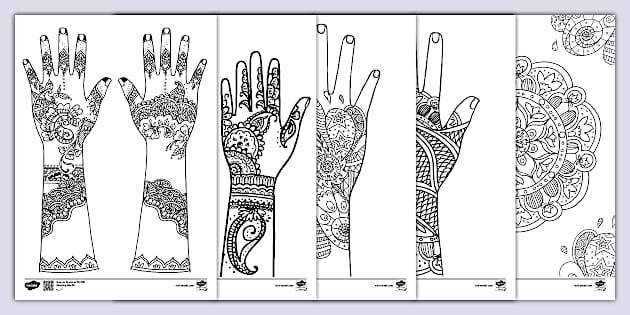 henna-templates-mehndi-pattern-colouring-pages-twinkl