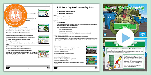 KS2 Recycle Week Assembly Pack (teacher made) - Twinkl