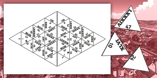 roman-numerals-puzzle-worksheet-numbers-up-to-100-twinkl