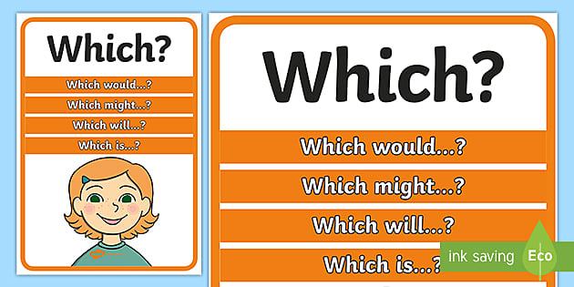 Which Question Poster (teacher made) - Twinkl