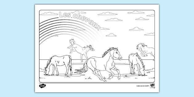 Coloriage Les Chevaux Coloriage Les Chevaux