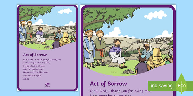 Act Of Sorrow Display Poster - Learning Materials