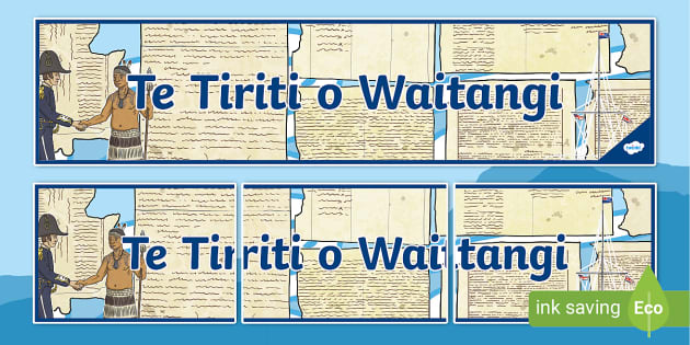 Te Tiriti O Waitangi Banner | Treaty Of Waitangi NZ