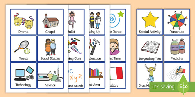 Additional Visual Timetable Cards - SEN, Visual Timetable