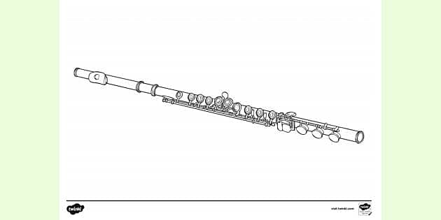 flute coloring pages
