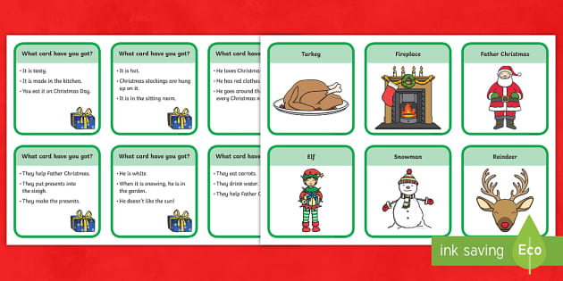 Christmas Aistear Hot Seat Oral Language Role Play Language Cards