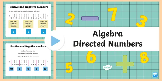 Directed Numbers - Positive and Negative Numbers PowerPoint