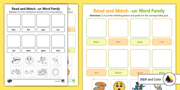 Match the words starting with b