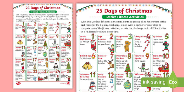 25 Days of Christmas Activities & Printable Activity Calendar