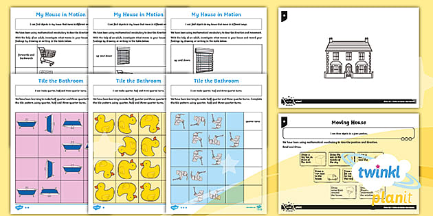 👉 PlanIt Maths Y1 Position And Direction Home Learning Activity Pack