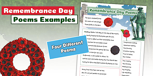 Leadership Learning Examples Remembrance Day Poems Examples