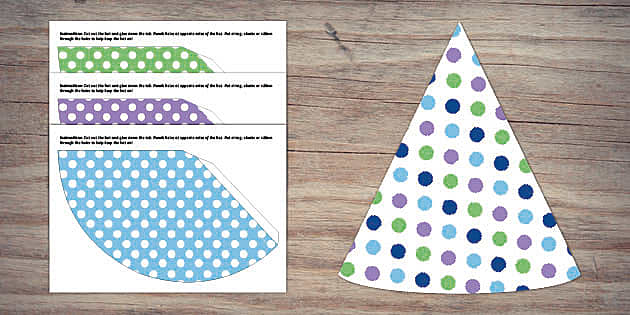 Polka Dot Party Hats | Twinkl Party (teacher made) - Twinkl