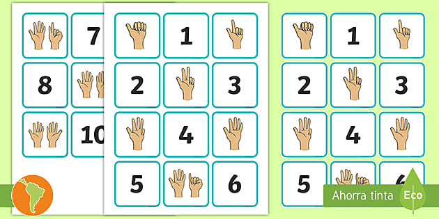 Jogo de contar os dedos – jogos educativos