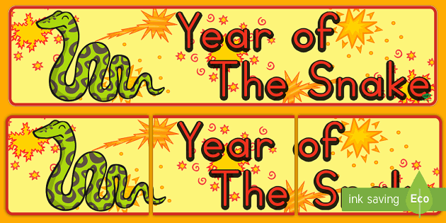 Early Learning Resources Chinese New Year Banner (Year Of The Snake)