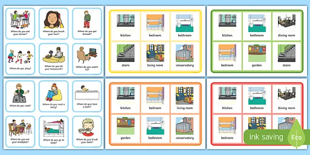 THE ROOMS OF THE HOUSE // VOCABULARY GAME 