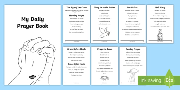 Roman Catholic Daily Prayer Book Print-Out (teacher made)