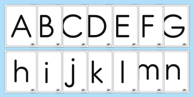 alphabet letters to print and color
