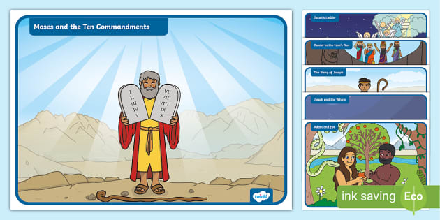 KS1 Old Testament Bible Stories Display Poster Pack - Twinkl