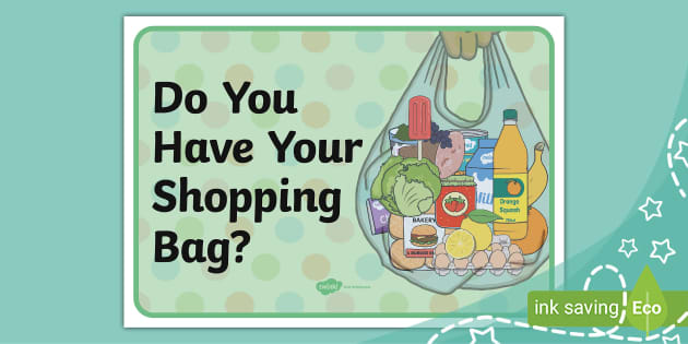 Do You Have Your Shopping Bag Poster Lehrer gemacht