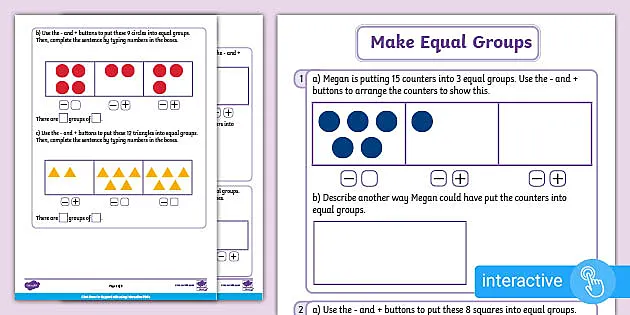 interactive pdf y2 wrm spring 1 make equal groups