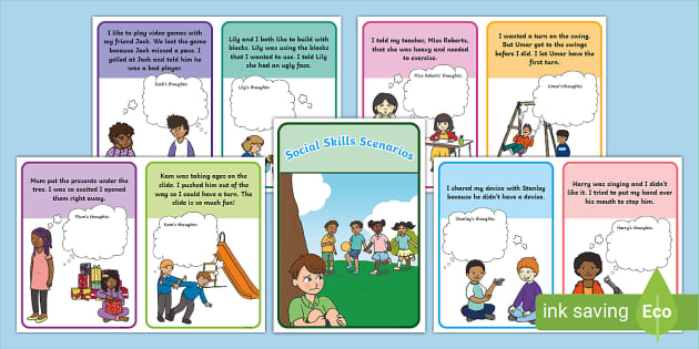 FREE! - Social Skills Scenarios - Scenario Cards for Social Skills