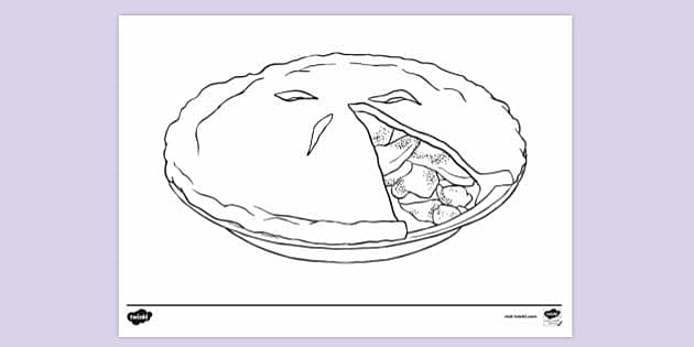 apple pie coloring pages