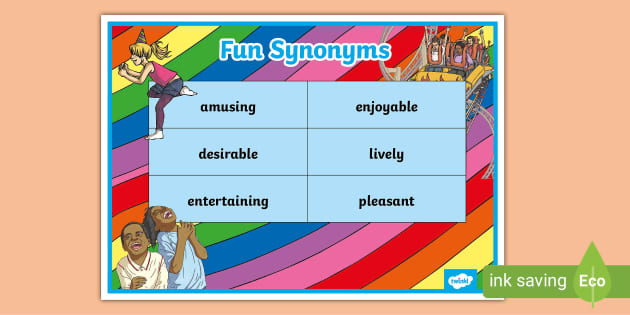 Fun Synonyms Word Mat Teacher Made Twinkl