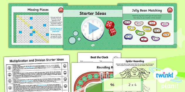 Planit Maths Y4 Multiplication And Division Starter Ideas Pack