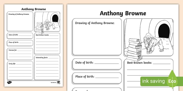 Anthony Browne (Author) Fact File,Anthony Browne