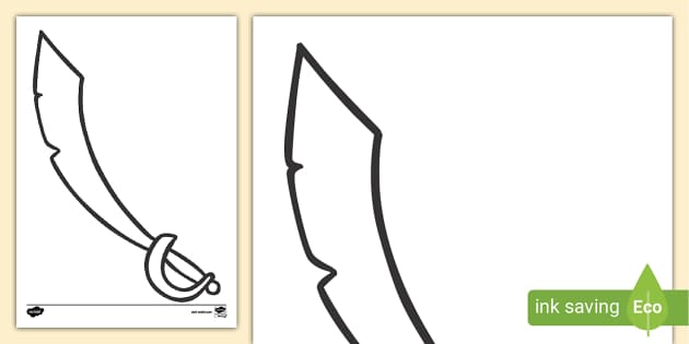 link sword cut out template