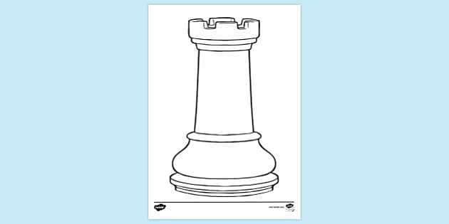 FREE! - Queen Chess Piece Colouring