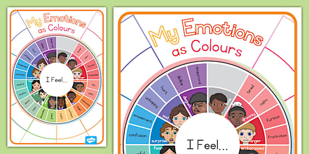 My Emotions as Colours (teacher made) - Twinkl